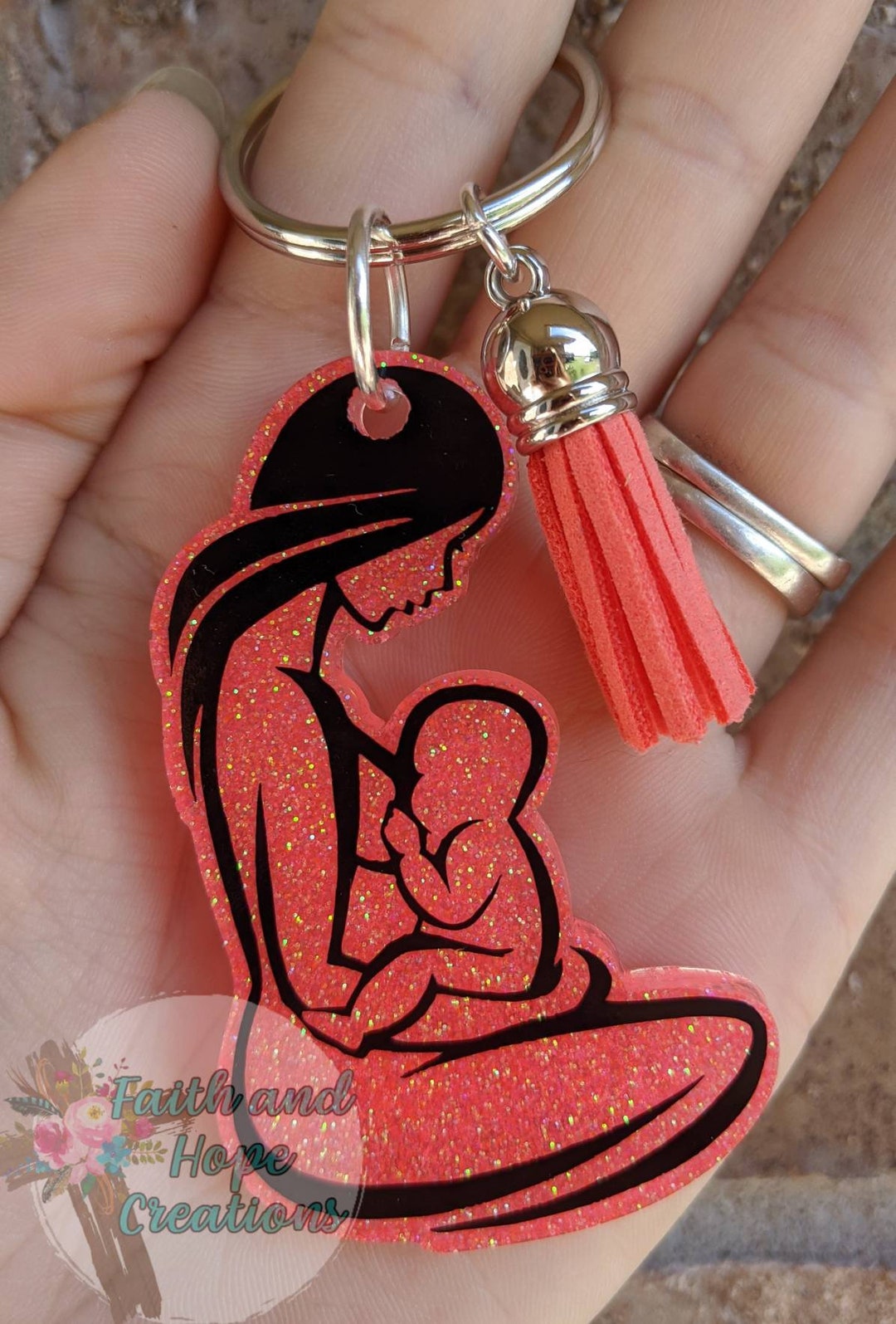 Breastfeeding Mother Keychain Etsy