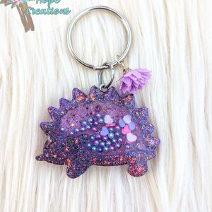 Hedgehog shaker keychain