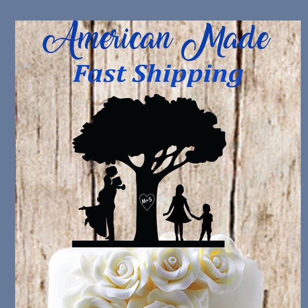 Metal Family Tree Cake Topper Etsy