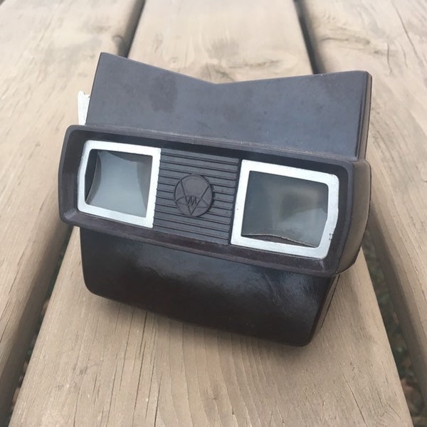 View Master Toy 3D Retro Vintage Brown Art Deco Viewmaster Slide Photo Play Old Plastic Resin Bakelite Classic Picture Viewer