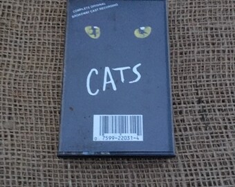 Cats Cassette Tape Soundtrack Vintage Audio Music Play Dust Cover Album Broadway Recording Act Two Theater Musical