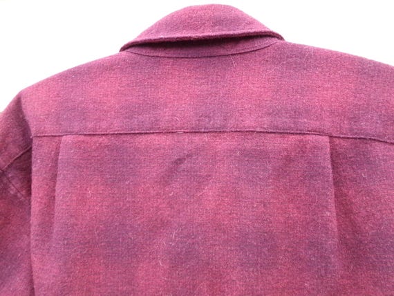 Pendleton Burgundy Navy 100% Virgin Wool Flannel … - image 6