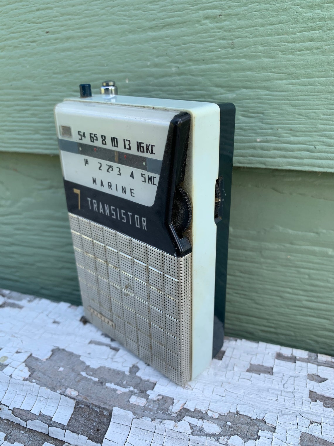 Toshiba Transistor 7 Radio Marine Retro Vintage Black Grey Mid | Etsy