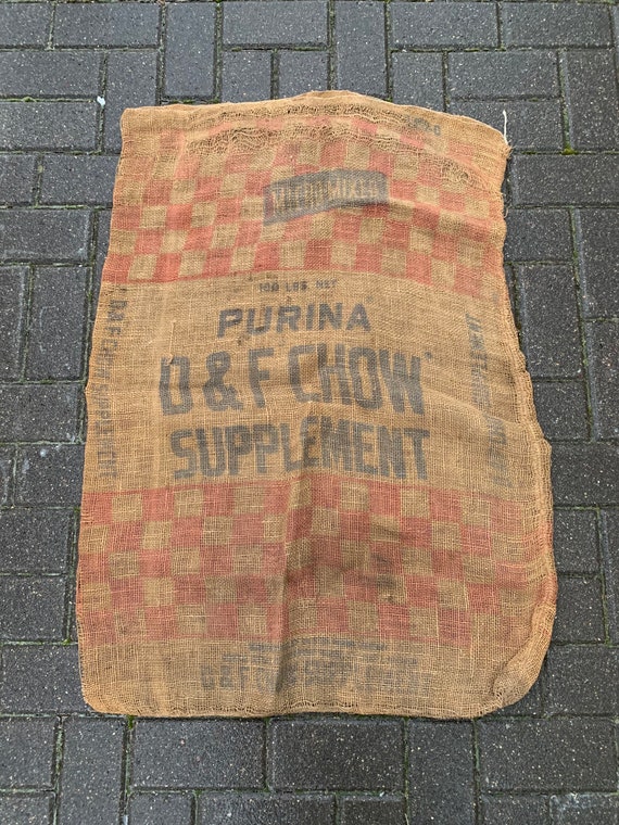Old burlap feed sacks sale