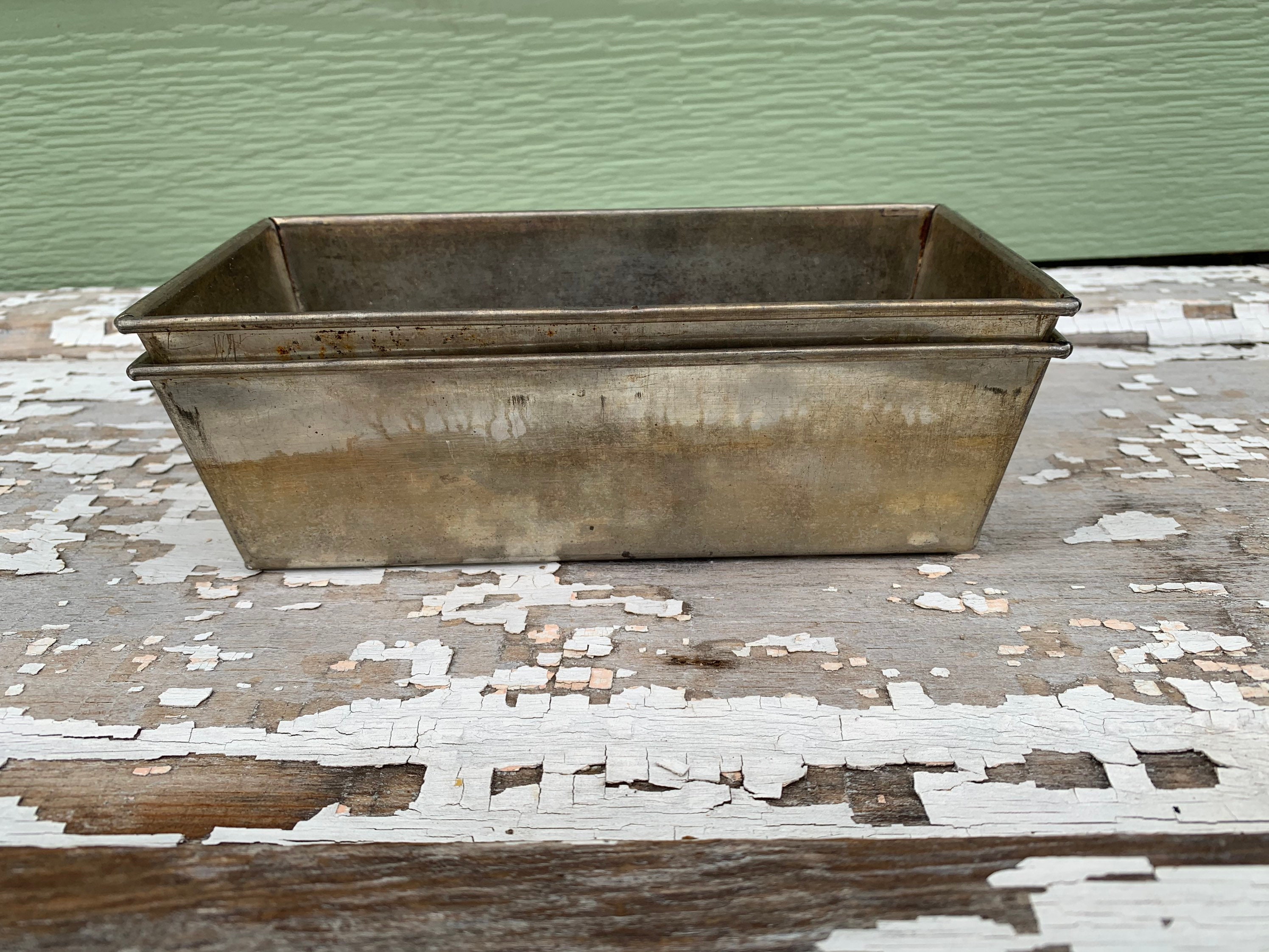 Bake King bread pan set loaf metal vintage primitive kitchen Etsy