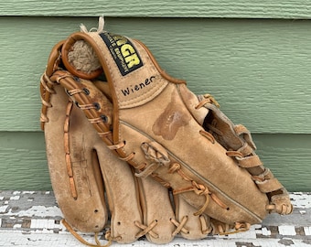 MGR Baseball Glove Ball Leather Series vintage Rawhide Genuine Weathered Brown Steer Hide Hand Formed Pocket RHT Right