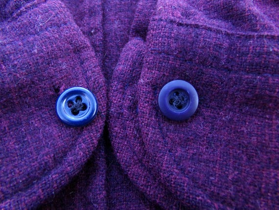 Pendleton Burgundy Navy 100% Virgin Wool Flannel … - image 10