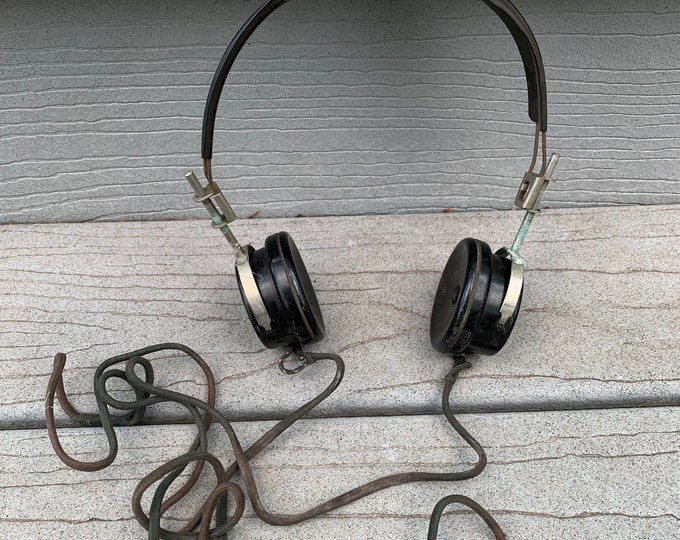 Trimm Professional Headphones Steampunk Head Phones Flight Aluminum