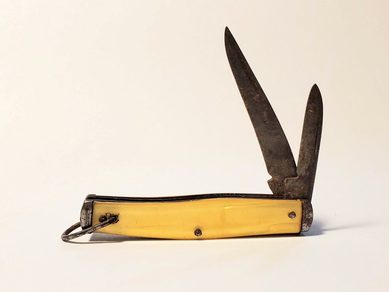 Vintage Pocket Knife Bakelite Folding Knife Etsy