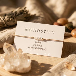 Moonstone bracelet, talisman, June birthstone