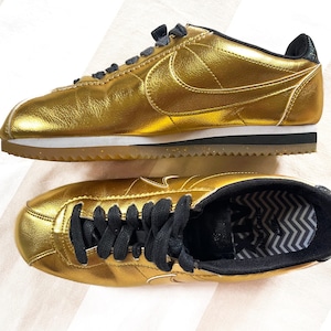 Nike XLV Cortez Goldene Leder Sneakers EU 38