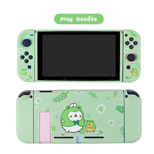 Harajuku Green For Switch Case Cute Cartoon Full Cover Shell JoyCon C…