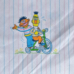 Vintage Sesame Street Muppets Inc Fabric / Vintage Kids Fabric / Vintage Children TV Show Print Fabric