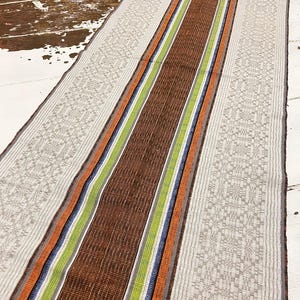 Vintage Scandinavian Table Runner Fabric Panel / DIY Swedish Tablecloth / Nordic Tablecloth Textile
