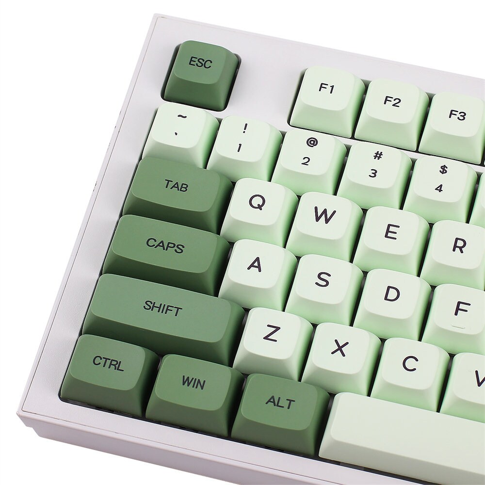 Matcha Green Tea Keycaps Set English Legends 10420 PBT Etsy Ireland