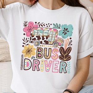 Bus Driver Shirt, Comfort Colors,® Back to School Gift for Bus Drivers, Transportation TShirt, Bus Driver Appreciation Gift, School Bus