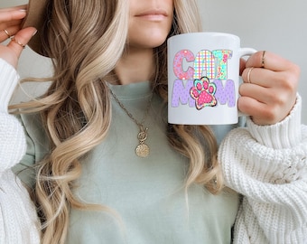 Cat Mom Mug, Cat Birthday Gift, Gifts for Cat Lovers, Cat Mom Gift, Mom Birthday Gift, Mother's Day Gift, Cat Mom, Pet Lovers Mug, Cat Lover
