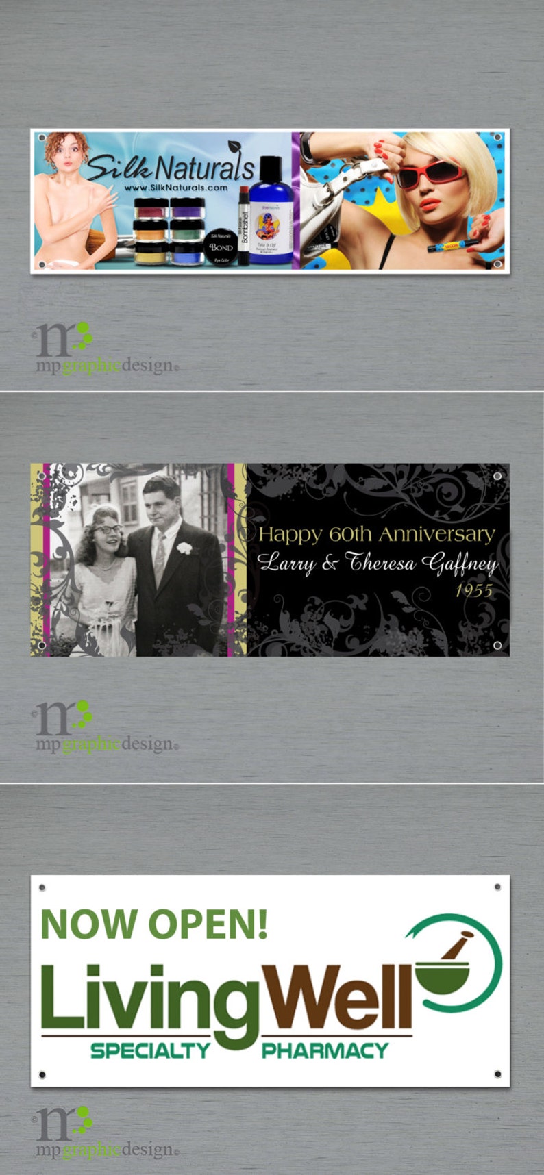 Trade Show 1 concept and 1Revision Flea Market or Tent Banner Custom IndoorOutdoor Banner Design