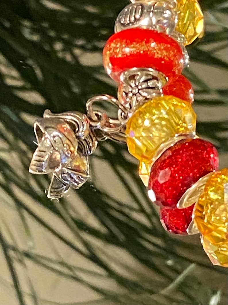 USC Inspired European Charm Bracelet Trojans March Madness Etsy