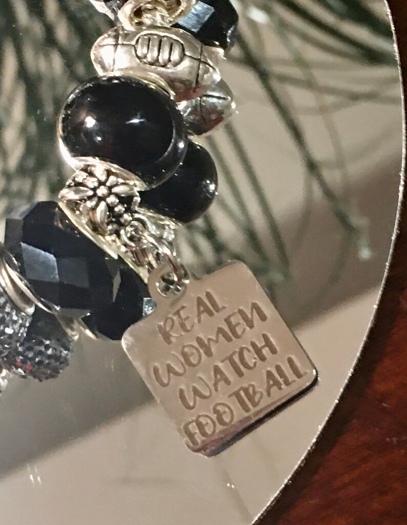 Las Vegas Raiders European Charm Bracelet NFL | Etsy