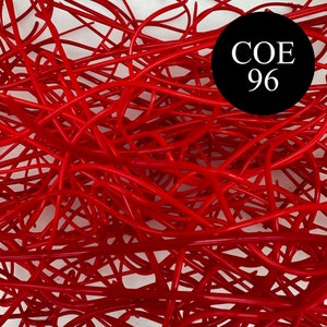 COE 96 Vitrigraph Curls (4oz) - Red