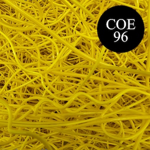 COE 96 Vitrigraph Curls (4oz) - Yellow