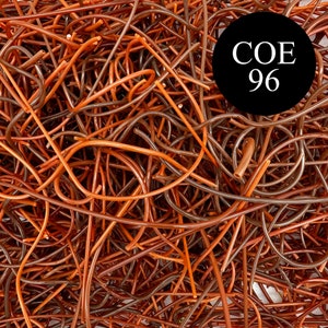 COE 96 Vitrigraph Curls (4oz) - Brown