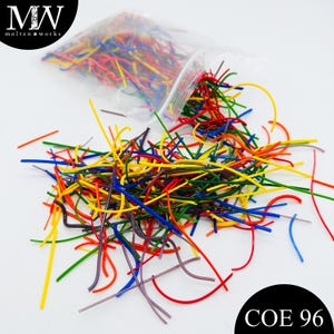 COE 96 Mini Vitrigraph Strands (9oz) - Rainbow Mixed Pack