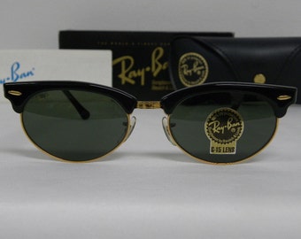 Ray Ban Bausch Lomb B&L W1263 CLUBMASTER OVAL Black Vintage
