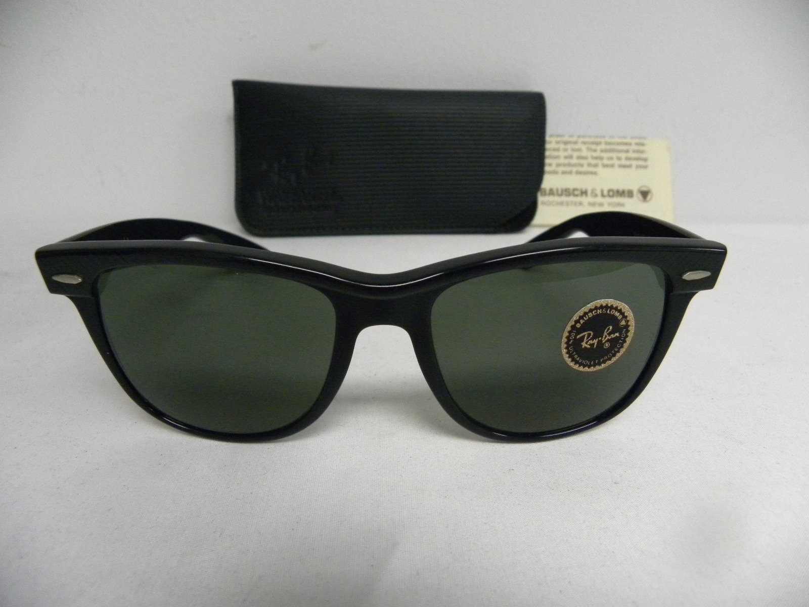 New Vintage B&L Ray Ban Wayfarer II Street Neat Gunmetal Ebony