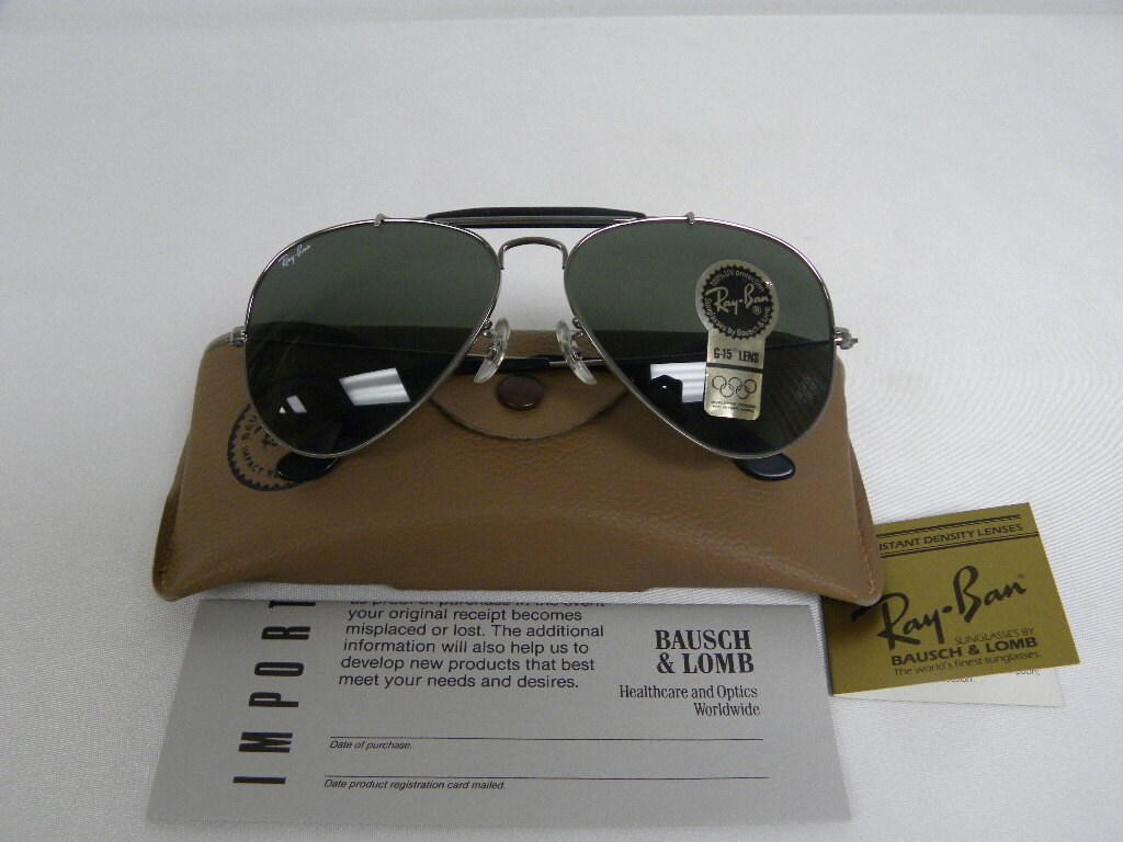 New Vintage B&L Ray Ban Outdoorsman Gunmetal G-15 58mm W0881 New Vintage B&L Ray Ban Outdoorsman Gunmetal G-15 58mm W0881