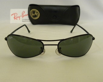 New Vintage B&L Ray Ban Predator Metal Oval  Black W2385 Sunglasses usa