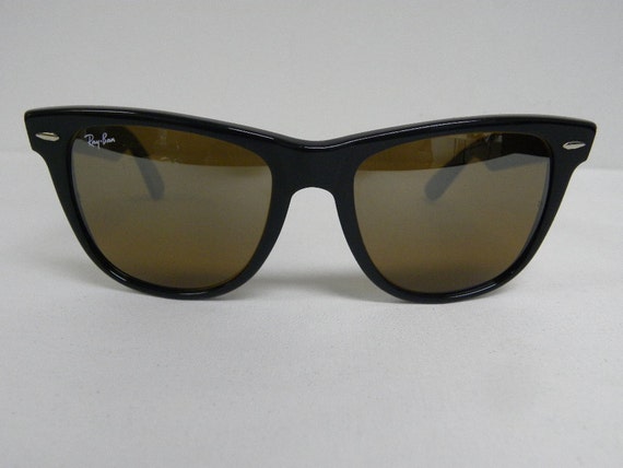 New Vintage B&L Ray Ban Wayfarer II Ebony Black B-15 TGM Top