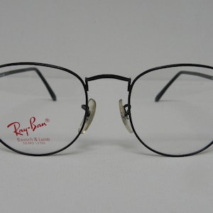 New Vintage B&L Ray Ban Highland Black 53mm Eyeglasses Rx USA NOS