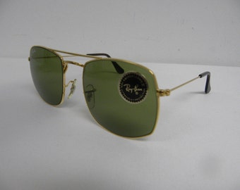 New Vintage B&L Ray Ban Fashion Metals Style 4 Gold RB3 Green W0996 Sunglasses USA