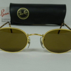 New Vintage B&L Ray Ban Classic Collection I  Oval  Gold Tortoise Temple  B-15 Brown   Sunglasses USA