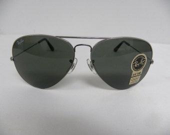 Nuevo Vintage B & L Ray Ban Metal grande II W0880 G-15 Gunmetal 62 mm Aviator gafas de sol USA