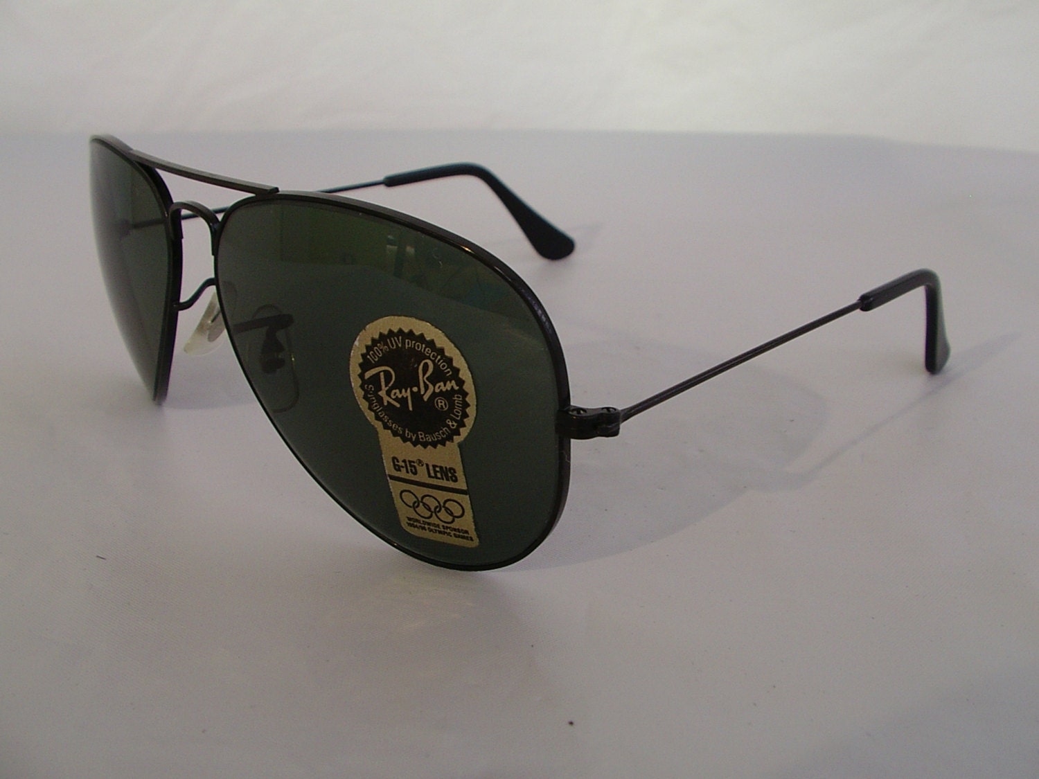 New Vintage B&L Ray Ban Large Metal II Black G-15 L2821 62mm 