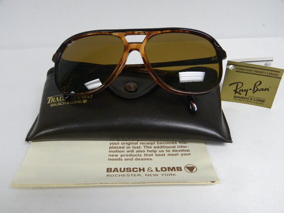 New Vintage B&L Ray Ban Traditionals Style B Ebony Black Tortoise