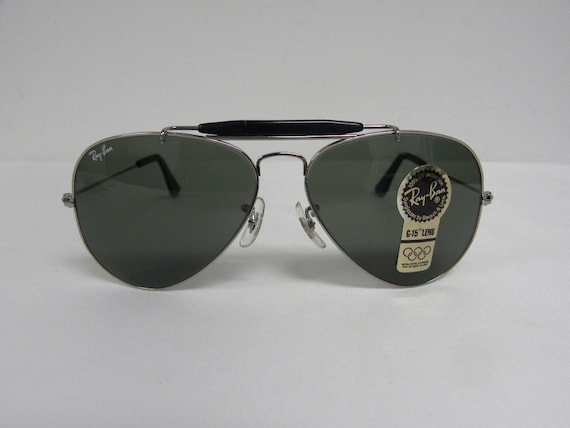 New Vintage B&L Ray Ban Outdoorsman Gunmetal G-15 58mm W0881