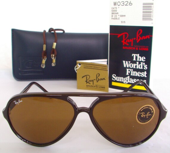 ray ban cats 5000 brown