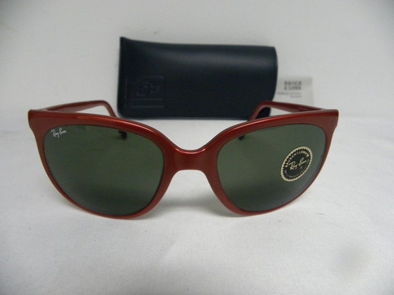 New Vintage B&L Ray Ban Cats 1000 Red G-15 Sungla… - image 1