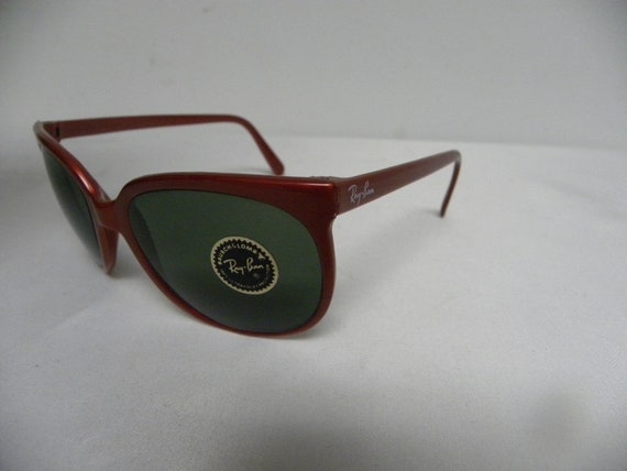 New Vintage B&L Ray Ban Cats 1000 Red G-15 Sungla… - image 2