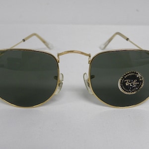 New Vintage B&L Ray Ban Classic Collection Style II 2 Gold W0978 Semi Round Sunglasses USA