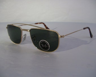 New Vintage b&l Ray Ban 1940'S Retro Rectangle G-15 Grey W1756 Aviator Sunglasses usa