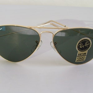 New Vintage B&L Ray Ban Large Metal II Gold G-15 L2846 62mm Aviator Sunglasses usa