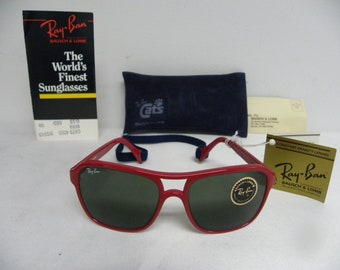 Nueva Vintage B&L Ray Ban Pequeños Gatos 4000 Mini Rojo G-15 W0540 Gafas de Sol Cuadradas USA