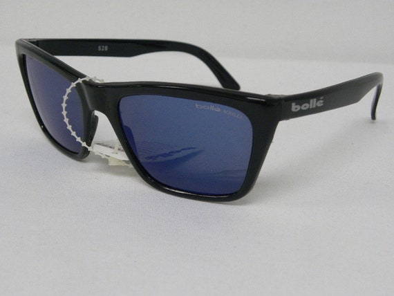 New Vintage Bolle 528 Black Blue Spectra Acrylex … - image 2