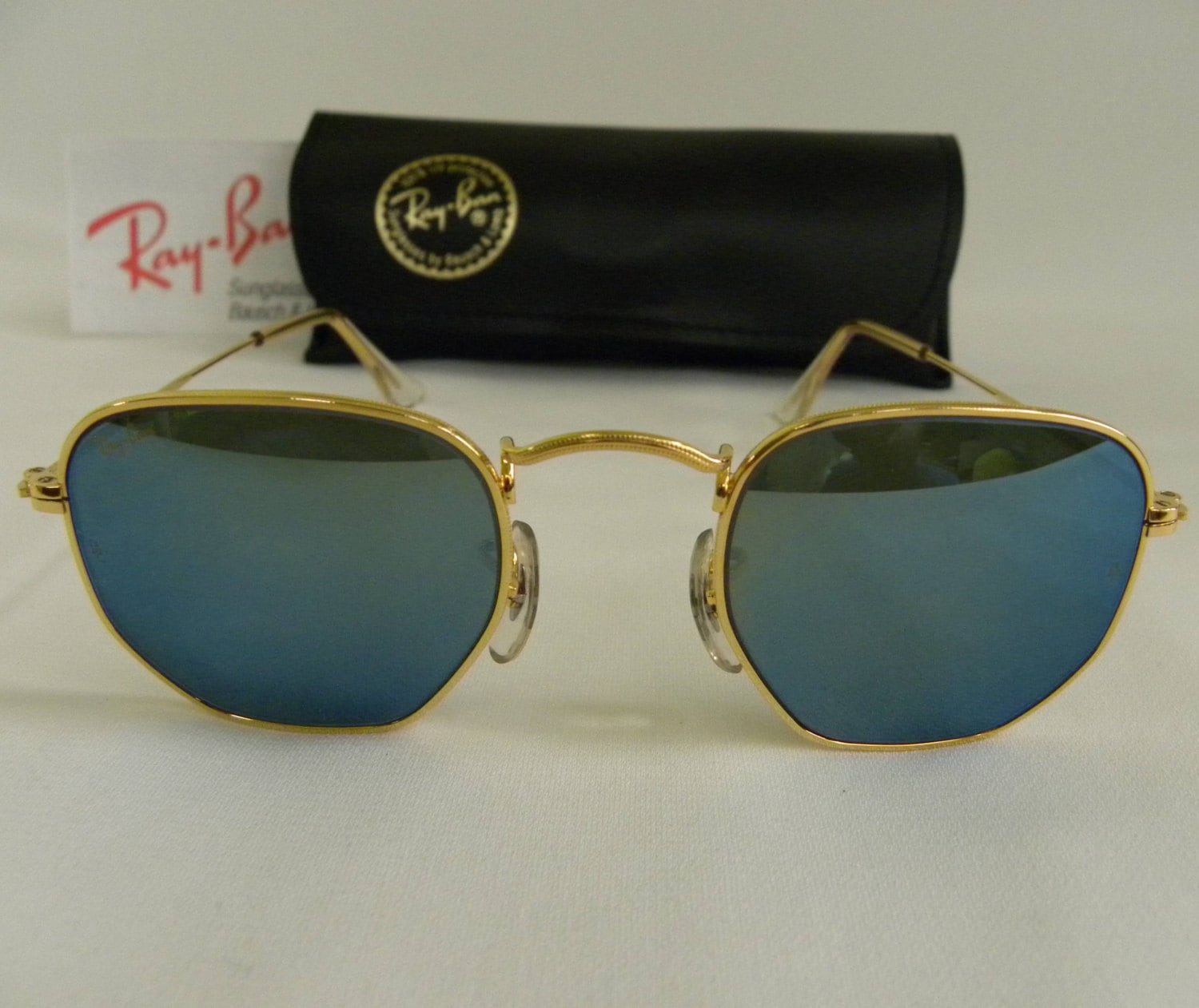 New Vintage B\u0026L Ray Ban Classic Collection Style III Gold Blue | Etsy