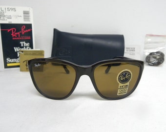 New Vintage B&L Ray Ban Cats 2000 Brown Frame B-15 Brown Lenses L1595 Sunglasses USA NOS